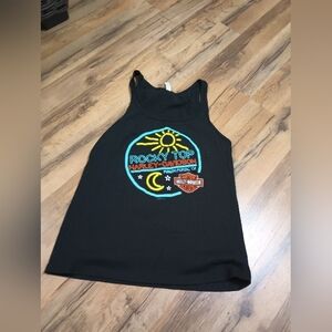 Harley-Davidson Black Tank Top with Colorful Graphic